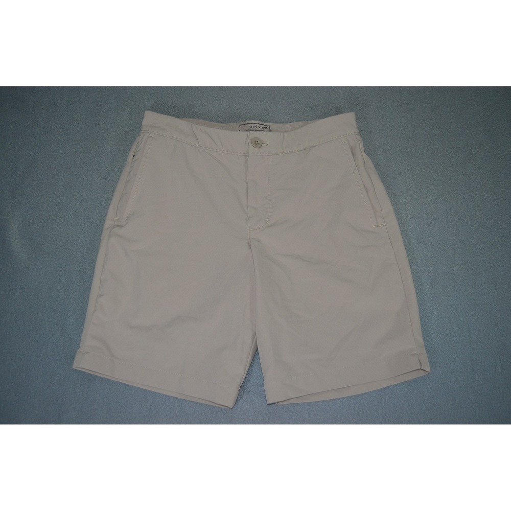 Vineyard Vines Performance Stretch 8" Sandbar Shorts in Khaki size 28